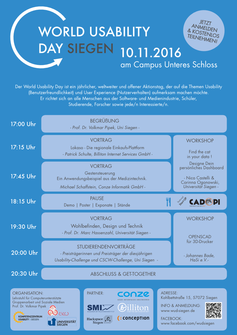 World-Usability-Day 2016 Siegen